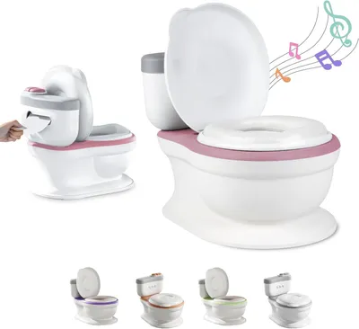 Produktbild von Baby-Pottich – Töpfchentraining – Mit Geräuschen – 222 x 302 x 427 cm – Rosa