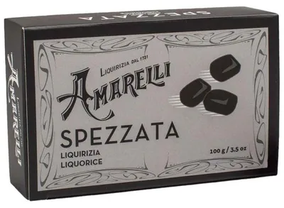 Produktbild von Amarelli Spezzata, Stücke aus reinem Hartlakritz, Box, 100 g, Amarelli Italien
