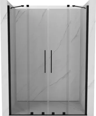 Image de Mexen Velar Duo porte de douche coulissante 140 cm, transparent, noir - 871-140-000-02-70