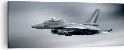 Produktbild von Bild auf Leinwand - Leinwandbild - Flugzeug Himmel Flug - 140x50cm - Wand Bild - Wanddeko - Leinwanddruck - Bilder - Kunstdruck - Wanddekoration - Leinwand bilder - Wandkunst - AB140x50-3415