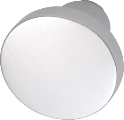 Image de Grundmann Pièce de perçage pour poignée de bouton (bouton de porte) forme plate ø 45 mm, alu argent anodisé