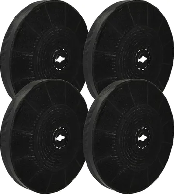 Produktbild von vhbw 4x Aktivkohlefilter kompatibel mit Tecnowind TW250 Dunstabzugshaube - 19 cm