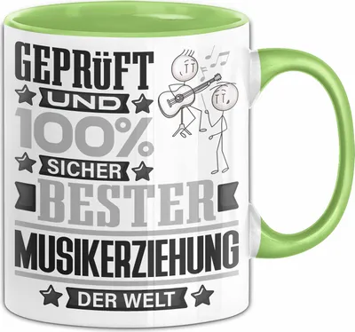 Produktbild von Musikerziehung Geschenk Lustiger Spruch für Musikerziehung Geschenkidee Bester Musikerziehung Der Welt (Grün)
