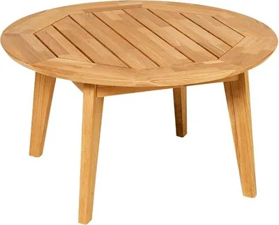 Produktbild von Diana Mosaic Kaffeetisch Rund Durchmesser 80 cm aus Teakholz Natur