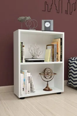Zdjęcie produktu dla Półka ścienna Intergas z 2 półkami, MDF, biała, 56 x 73 cm