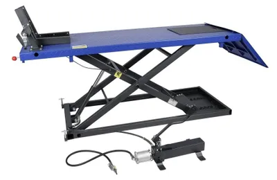 Image de Pont élévateur pour moto, plateforme à ciseaux - Capacité de charge : 675 kg - Dimensions : 2000 x 710 mm - Entretien professionnel