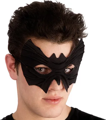 Image de Masque oculaire chauve-souris avec élastique noir - taille unique