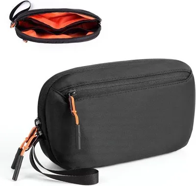 Immagine prodotto di Organizer per cavi elettronici - Pratico sistema di organizzazione da viaggio per gadget e accessori - Organizer da viaggio - Nero