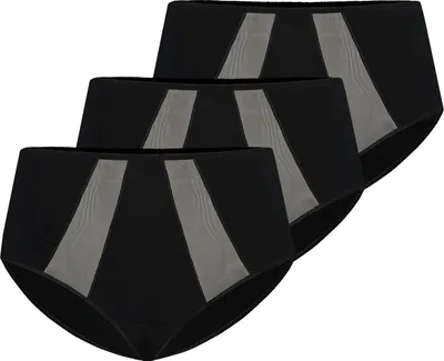 Produktbild von Teyli 3er Pack: Hohe Taille Baumwollslip Vicky Female 1125-3 schwarz M