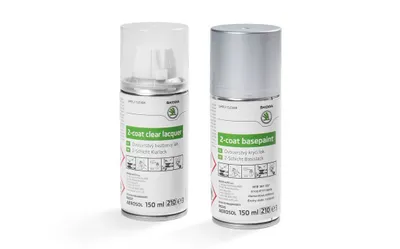 Obrázek produktu pro Škoda lakový sprej stříbrná diamant metalíza 2x150ml