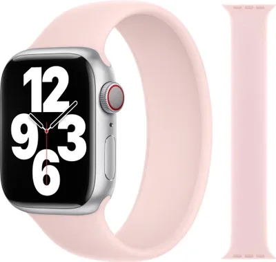 Produktbild von Original Apple Solo Loop Armband 42/44/45mm Größe 10 Chalk Pink