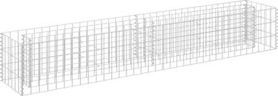 Obrázok produktu pre vidaXL Gabionové zvýšené lôžko z pozinkovanej ocele 180 × 30 × 30 cm