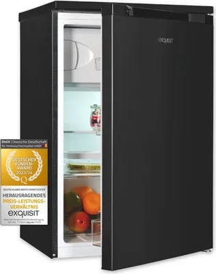 Produktbild von Exquisit Kühlschrank KS16-4-051C inoxlook-az | 107 L Nutzinhalt | Innenbeleuchtung