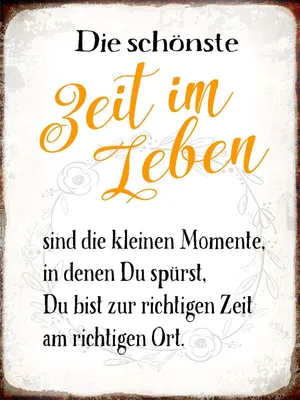 Produktbild von vianmo Holzschild 40x30 cm die schönste Zeit im Leben sind