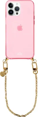 Produktbild von Dreamy Cord Hülle Pink - Short Cord  - Kompatibel mit iPhone 15 Pro