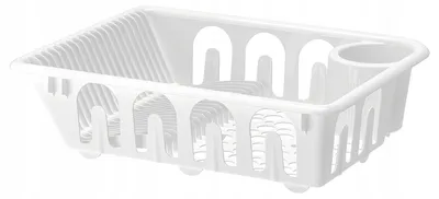 Produktbild von IKEA FLUNDRA Geschirrabtropfgestell weiß 36x46x12 cm