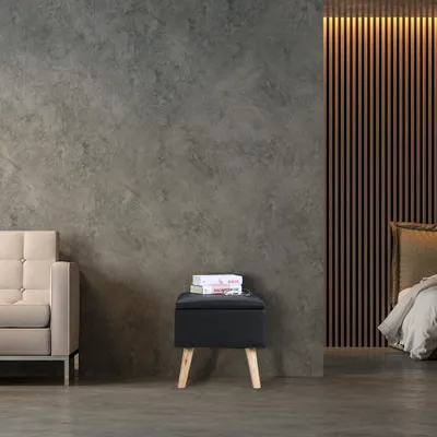 Image de Tabouret avec rangement RD29604, noir