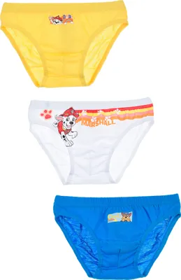 Produktbild von Paw Patrol Chase Marshall Jungen Kinder Unterhosen Schlüpfer Set 3 tlg., Größe:116-128