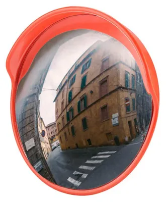 Image de Miroir de circulation de 45 cm - Miroir de circulation convexe - Miroir grand angle - Miroir de circulation pour entrées de garage - Miroir de circulation pour garages - Miroir de circulation pour entrepôts - Miroir de sécurité
