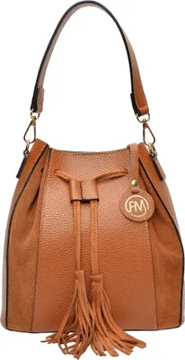 Image de Roberta M_Bucket bag_AW25 RM 115_COGNAC