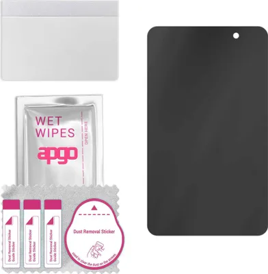 Produktbild von apgo Hybrid Privacy Schutzglas, Matt, kompatibel mit Alcatel 3T 10, Anti-Spy, toller Ersatz für Hartglas, kratzfester Displayschutzglas, Displayschutz, Full Glue