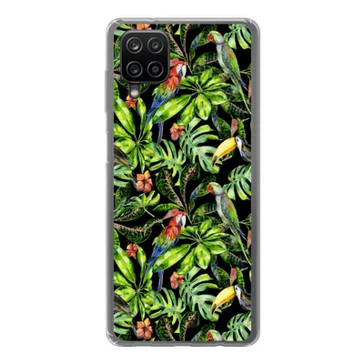 Produktbild von MuchoWow® Handyhülle Schutzhülle Hülle für Samsung Galaxy A12 Vögel - Tropisch - Muster Silikon Softcase Handy Hülle - Bild