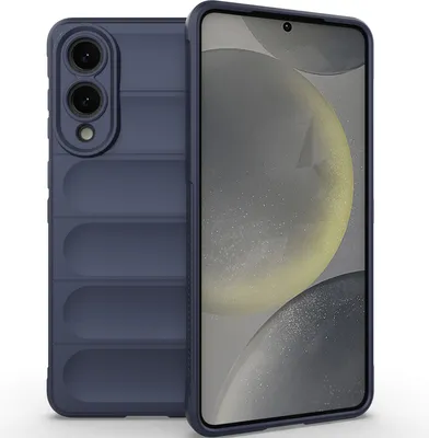 Immagine prodotto di Custodia per Samsung Galaxy S25 Edge Custodia protettiva in silicone TPU morbido antiurto blu scuro