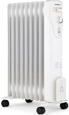 Immagine prodotto di Radiatore ad olio Oceanic, 2000 Watt, 9 elementi, 3 livelli di riscaldamento, mobile, bianco