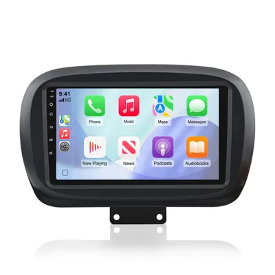 Image de Autoradio Android 9 pouces 64 Go pour Fiat 500X 2014-2020 avec CarPlay & Android Auto Navigation & Bluetooth