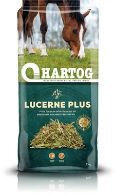 Productafbeelding van Hartog Lucerne Plus vezelrijke luzerne met lijnzaadolie 15 kg
