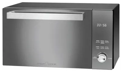 Obrázek produktu pro ProfiCook PC-MWG 1204, Pracovní deska, Mikrovlnná trouba s grilem, 23 l, 800 W, Vestavěný displej, Knoflíky, Otočné