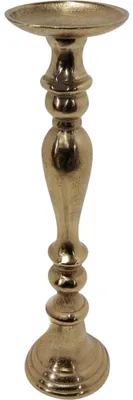 Produktbild von Lesli Living - Kerzenhalter Brush - Gold - Ø13x52cm
