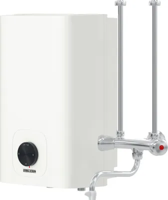 Produktbild von STIEBEL ELTRON Neueste Generation druckloser Kleinspeicher OFP 5 Trend mit Armatur und Stecker, Übertischboiler 5 Liter Niederdruck, 2 kW, 204970