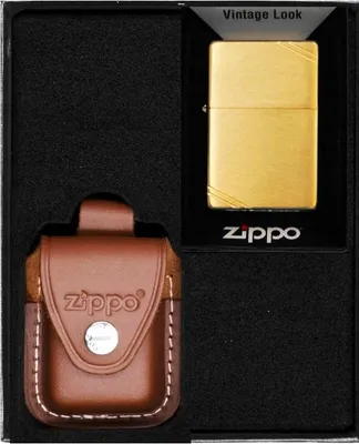 Obrázok produktu pre Sada zapaľovačov ZIPPO VINTAGE BRASS BRUSCHED dar No2