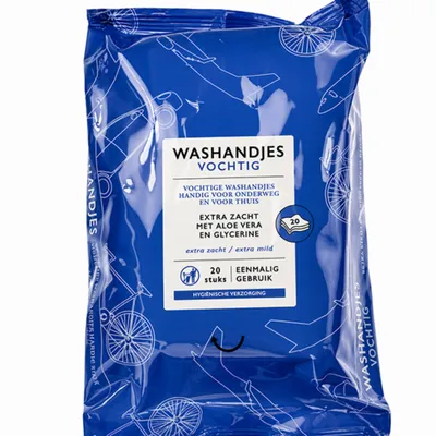 Zdjęcie produktu dla Chusteczki nawilżane, 20 sztuk