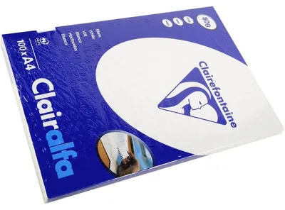Produktbild von Clairefontaine CLAIRALFA PPP A4 80G 100BL WEISS