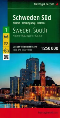 Produktbild von freytag & berndt Straßenkarte Schweden Süd 1:250.000