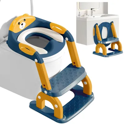 Image de Siège d'apprentissage pour pot de toilette 2 en 1, avec hauteur réglable