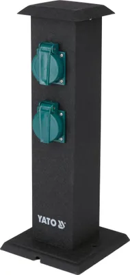 Produktbild von Metall-Gartensteckdosensäule mit 4 Anschlüssen