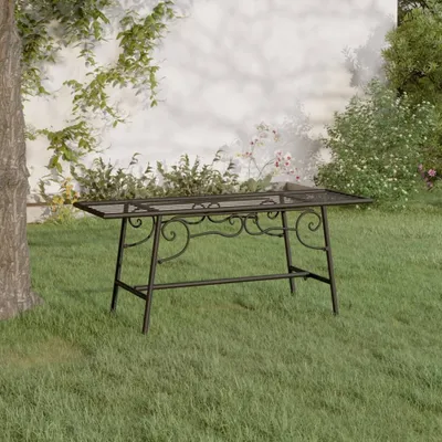 Produktbild von The Living Store Baumbank 110 cm Schwarz Stahl