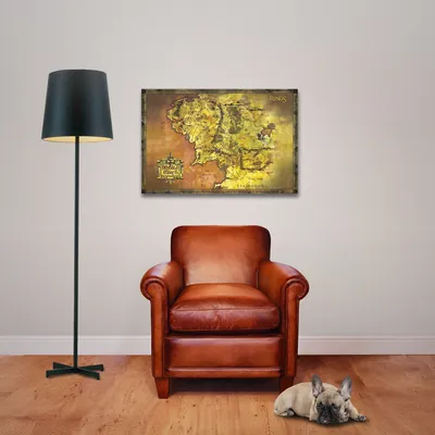 Produktbild von Lord Of The Rings - Poster - Classic Map + 1 Ü-Poster der Grösse 61x91,5cm