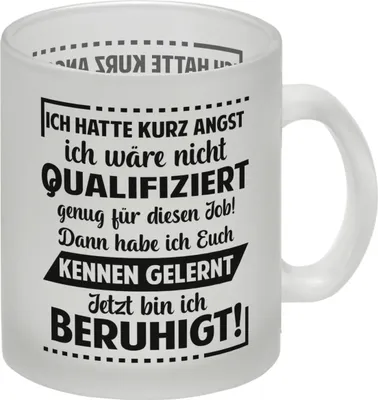 Produktbild von Unqualifizierte Kollegen Glas Tasse