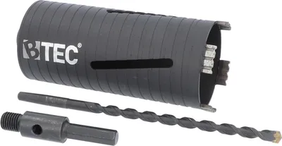 Produktbild von Diamant Bohrkrone NEXT GENERATION Ø 82 mm mit 6-kant Adapter 100 mm & Zentrierbohrer Nutzlänge 180 mm Segmenthöhe 10 mm Beton Mauerwerk Poroton Ziegel Porenbeton Tonrohr