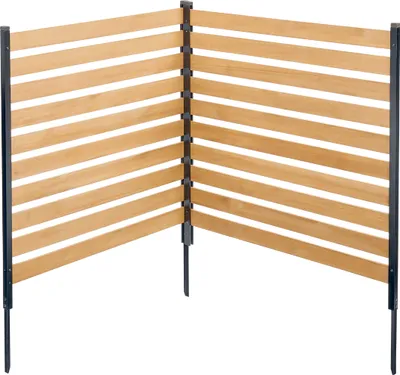Immagine prodotto di VEVOR recinzione in legno per la privacy, 76,2 cm L x 101,6 cm L, recinzione in 2 parti per impianti di condizionamento, decorazione nascosta per giardini esterni con cestino per rifiuti