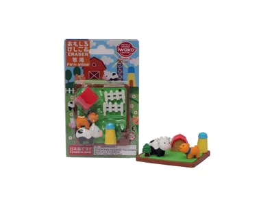 Produktbild von Radiergummi-Set - Bauernhoftiere (7 Stück)