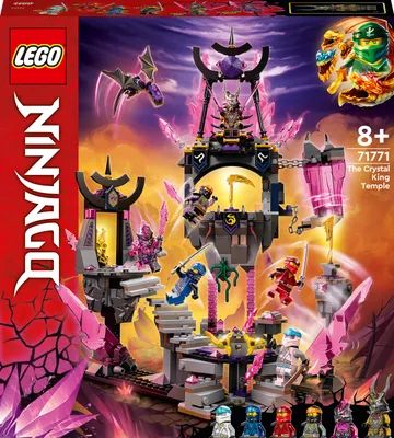 Produktbild von LEGO 71771 NINJAGO Der Tempel des Kristallkönigs, Spielset mit Minifiguren Cole, Zane, Kai und Jay, Action-Spielzeug für Kinder ab 8 Jahre