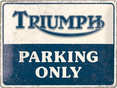 Produktbild von Nostalgic-Art - Blechschild 30 x 40 cm - Triumph - Parking Only