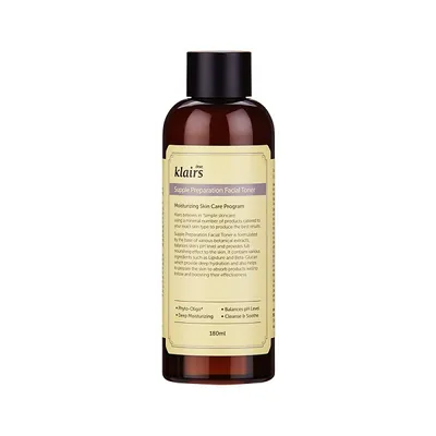 Obrázok produktu pre Klairs Supple Príprava Hydratačný tonik na tvár, 180ml