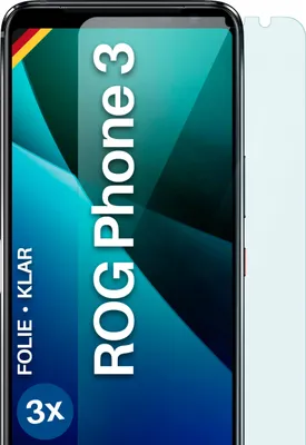 Produktbild von moex® 3x Schutzfolie kompatibel mit Asus ROG Phone 3 - Displayschutzfolie dünn Folie, Klar