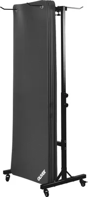 Produktbild von 10x Oliver Gymnastikmatte m. Ösen u. Transportwagen 180 x 60 x 1 cm - anthrazit
